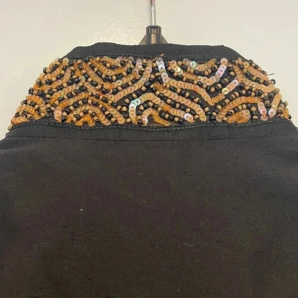 NWT Nina Mclemore Beaded Sequins 100% Silk Blazer Jacket Sz 2 - Picture 9 of 10